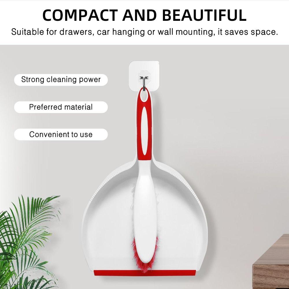 Anti-slip Grip Desktop Brush Set Wear-resistant Pet Hair Hand Broom Portable Car Dustpan  Keyboard