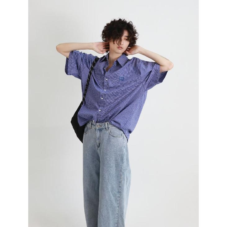 2024 Letter Long Sleeved Shirt Japanese Hong Kong Style Ins Loose Shirt Men'S Summer Trend Versatile Casual Jacket