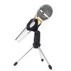 Adjustable Anti-slip Desktop Table Microphone Mount Tripod Holder with Clip