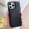 Phone Case for iPhone 16 Pro Max 17 Air 16e 15 Plus 14 13 Promax 12 11 Business Magnetic Wireless Charging Simple Leather Cover