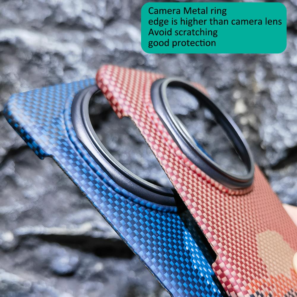 Carbon Fabric Fiber Aramid Phone Case Compatible Magsafe Magnetic Wireless Charging Shockproof Protect Cover For Honor Magic V5