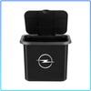 Car Trash Can Portable Hanging Vehicle Garbage Case Stickers For Opel Astra H G J Insignia Mokka Zafira Corsa Vectra B C D