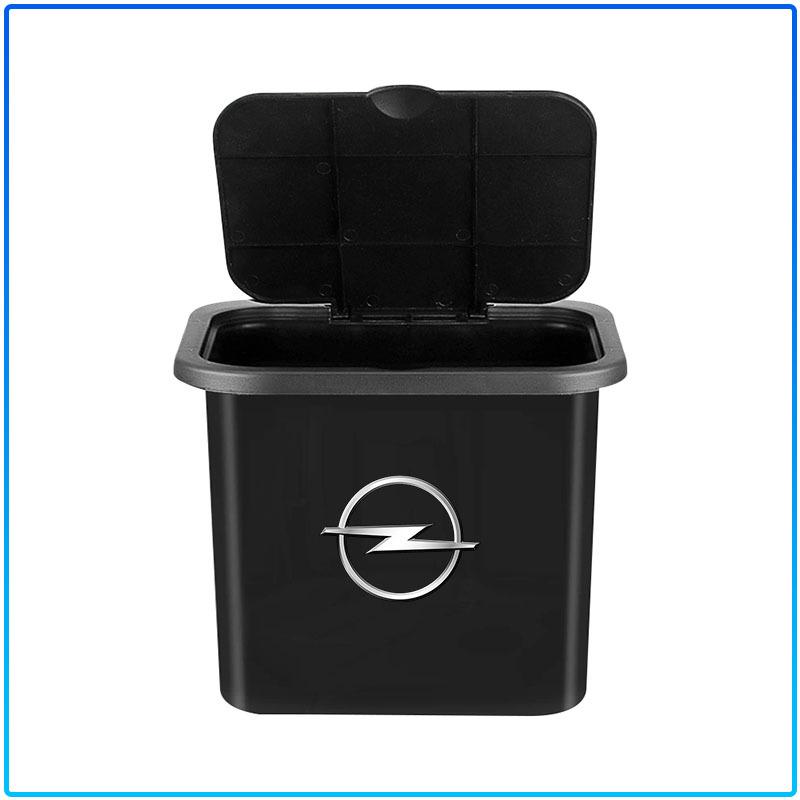 Car Trash Can Portable Hanging Vehicle Garbage Case Stickers For Opel Astra H G J Insignia Mokka Zafira Corsa Vectra B C D