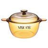 VISIONS 1,5L Hitzebeständiger Kristallglas Tiefer Suppentopf
