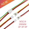 10PCS Male Female Micro Connector Cables Plug and Jack Prewired Connector Wiring Leads MX 2.0 Stable Signal Transmission