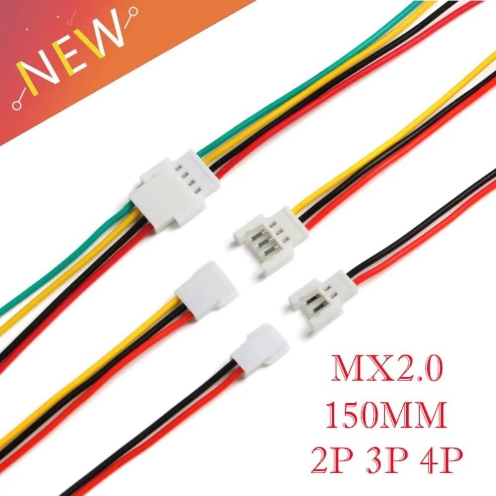 10PCS Male Female Micro Connector Cables Plug and Jack Prewired Connector Wiring Leads MX 2.0 Stable Signal Transmission