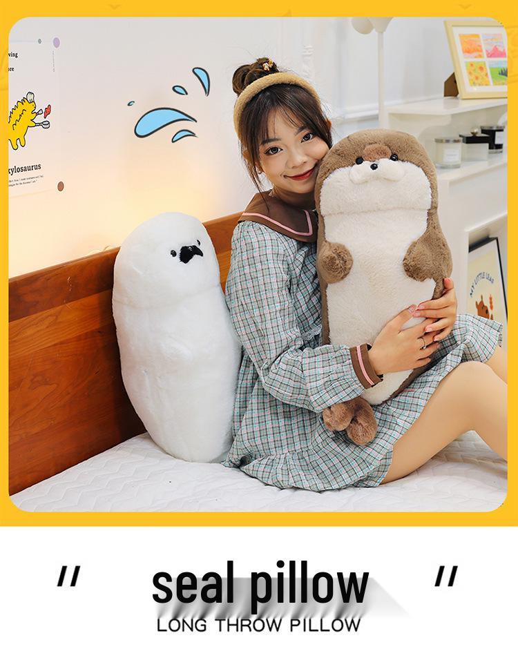 Creative Sushi Otter Plush Pillow - Seal Nap Companion for Kids