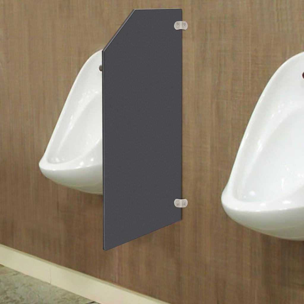 Urinal Partition Large Baffle (angled Version) 15.75*35.43 Inches, Wall Mounted Men's Toilet Partition - Easy To Install & Clean