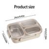 Stainless Steel Bentos Box with Plastic Lid Multi Compartment Design Leak Proof Lunch Container For Work Travel