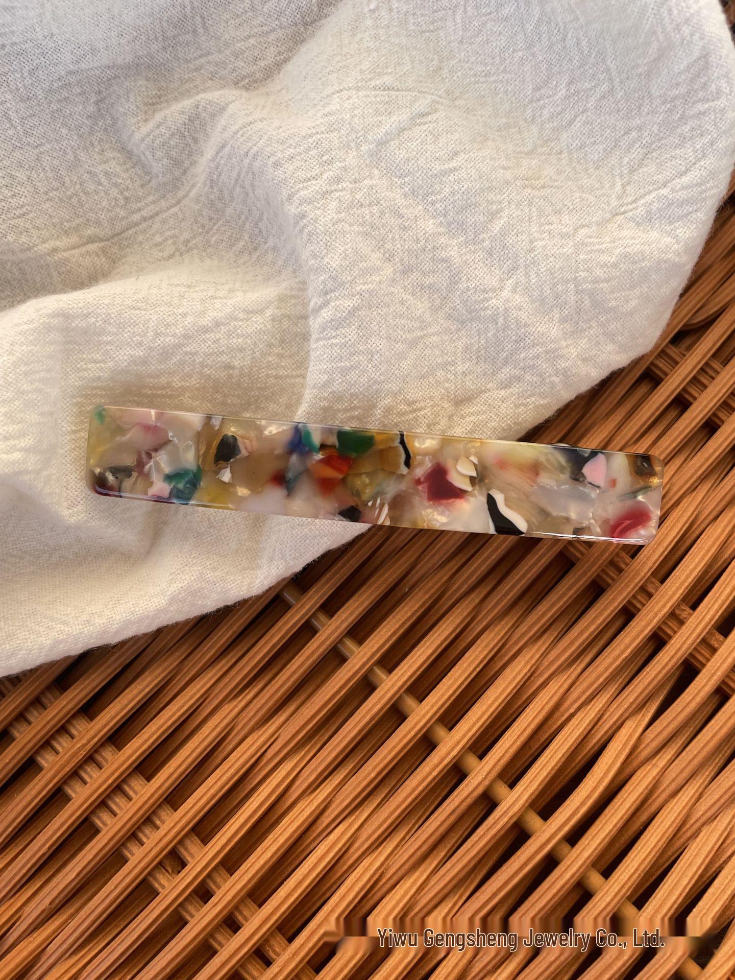 

Компактная ацетатная заколка для волос - Универсальная для затылка, хвоста, челки и боковых причесок