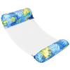 Water Hammock Swimming Mattress Inflatable Pool Deckchair with Net 130x70cm