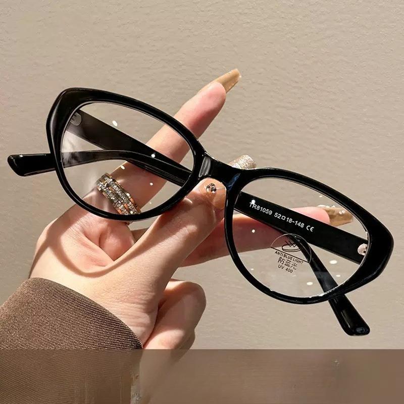 

Ретро очки «кошачий глаз» с блокировкой синего света - Тонкая оправа с передовыми линзами, блокирующими синий свет