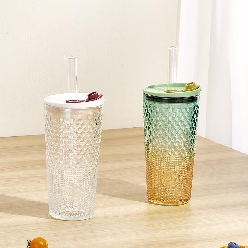 BOLIDOMI Queen s Cup Glass Water Bottle with Straw