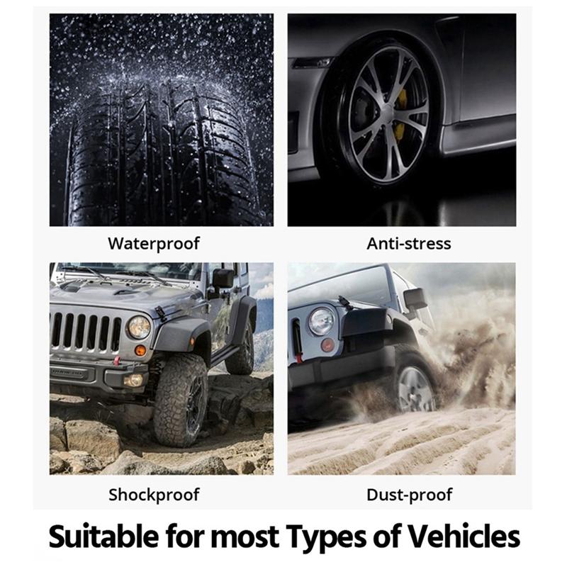 Solar Power Car TPMS Digital LCD Display Car Security Alarm Tire Pressure Monitoring System With 4 Sensors Easy To Use External