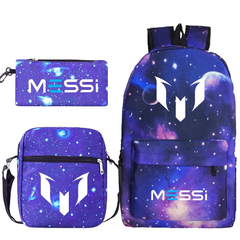 Football Printed Student Backpack Multifunctional Usb Interface Large Capacity Leisure Travel Backpack