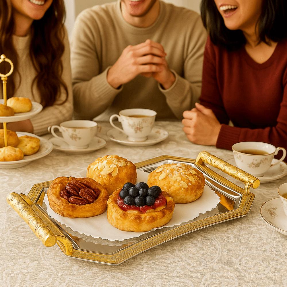 European Style Serving Tray Vintage Candy Dessert Plates Multi-Purpose Fruit Tray  Hotel