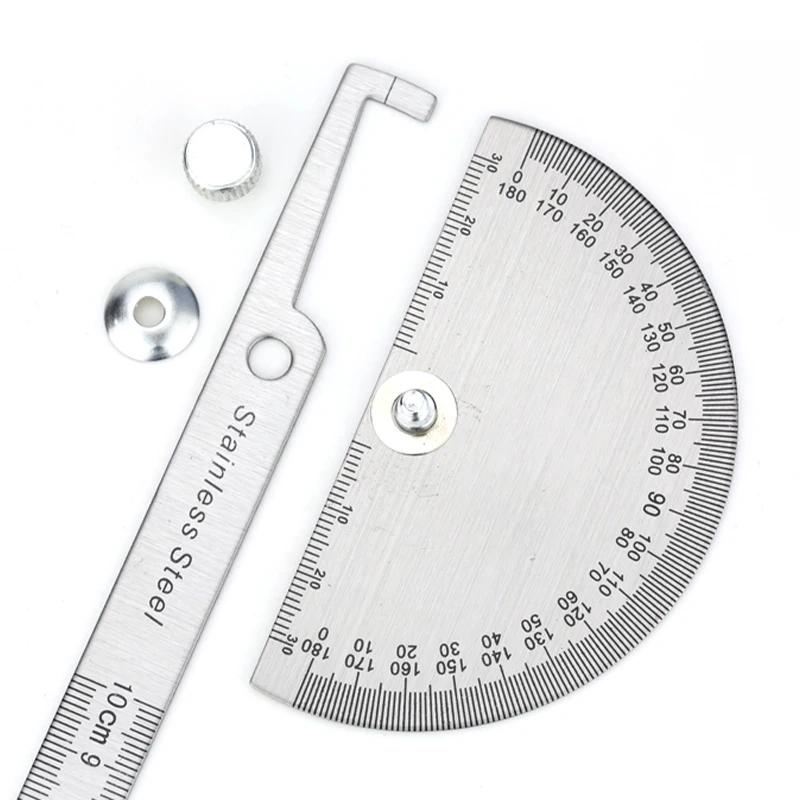 Tyture Goniometer Stainless Steel Protractor Metal Ruler Multi Angle Measuring Ruler Carpentry Tool Angle Meter Angle Finder
