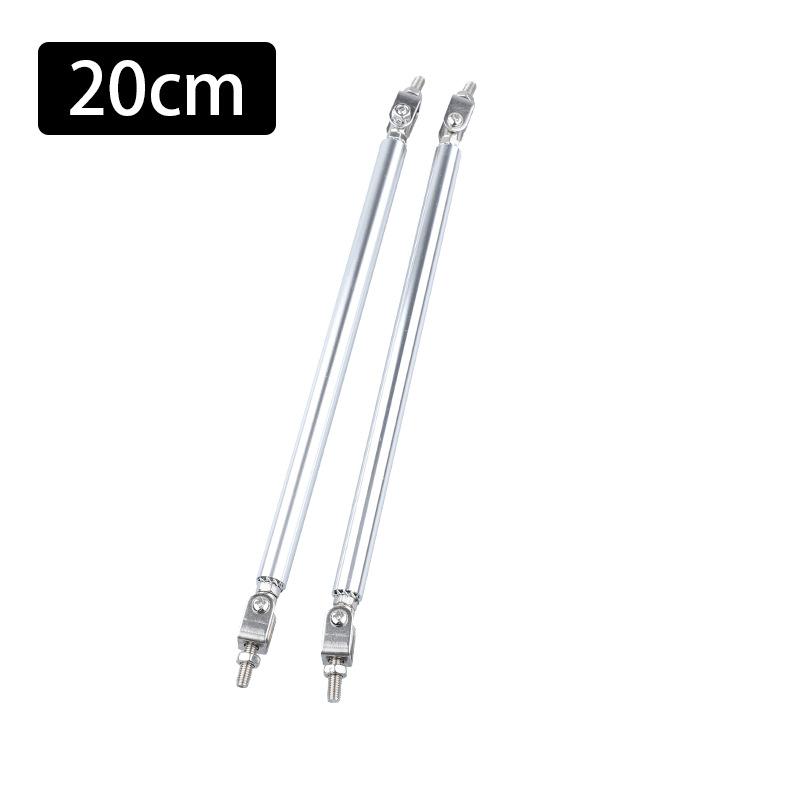 2X Universal Racing Ρυθμιζόμενο Σετ Μπάρα Στήριξης Διαχωριστή Χείλους Μπροστινού Πίσω Προφυλακτήρα Racing 75mm/100mm/150mm/200mm Στυλ Αυτοκινήτου Tunning