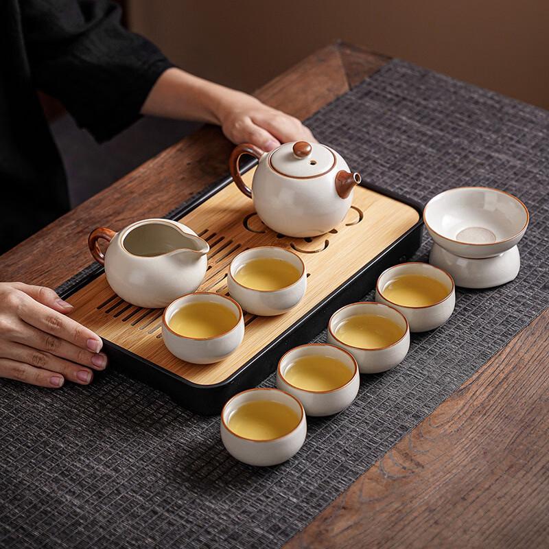 Mingchanxuan Ru Kiln Portable Kung Fu Tea Set