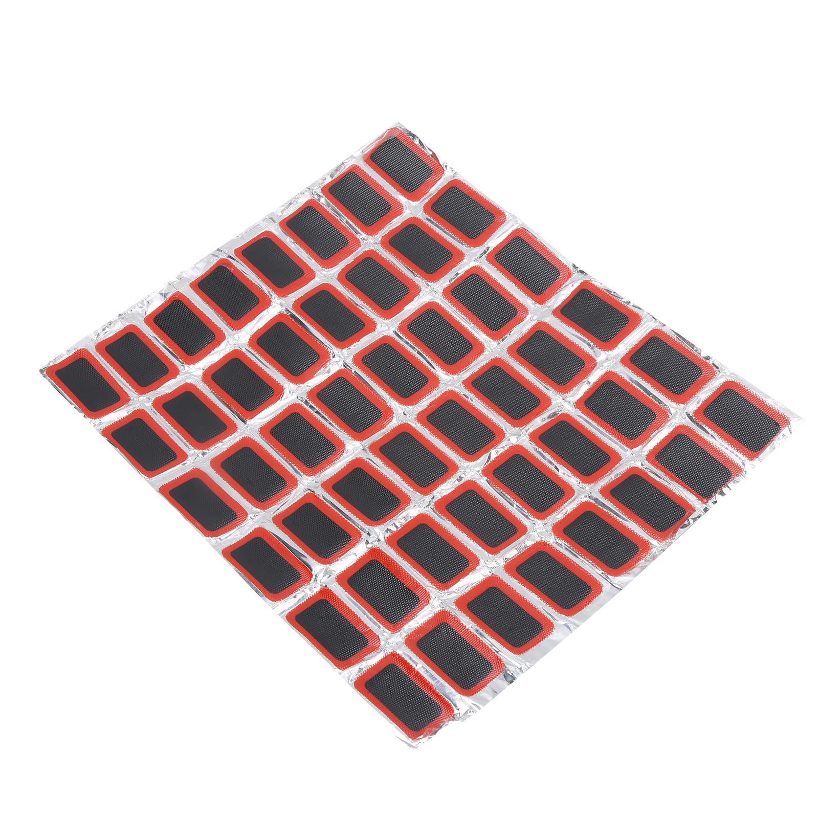

48pcs Bicycle Tire Rubber Patch Kit with Glue Bike Tire Inner Tube Puncture Repairing Patch