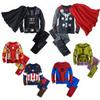 Children's Gold Velvet Pajamas - Autumn/Winter Homewear for Boys and Girls