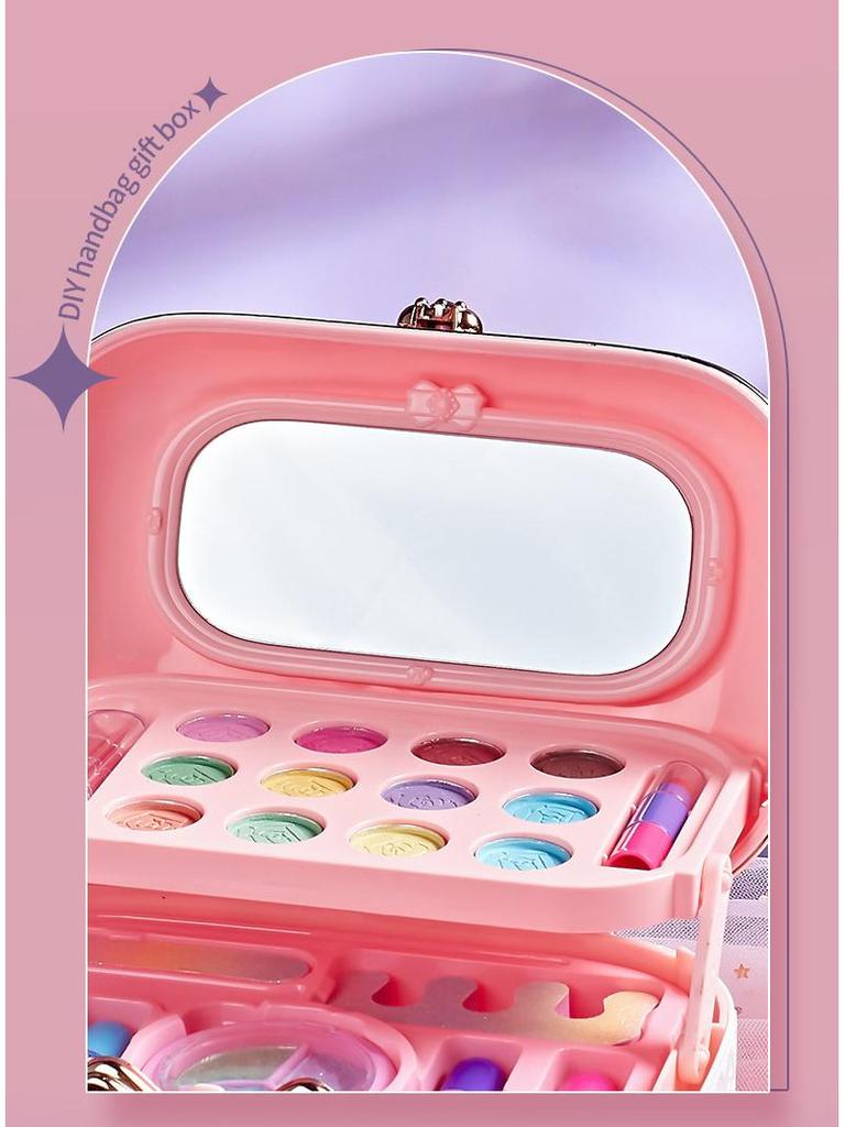 Princess Makeup Set for Girls - Cosmetics Box with Lipstick & Nail Polish