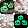 1-20PCS Halloween Coasters Pumpkin Spider Web Design Heat Resistant Non Slip Easy Clean Drink Coasters for Home Party Decoration