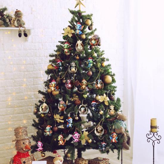 Christmas Countdown Calendar Advent Box 24-Day Mini Cute Flying Dragon Ornament