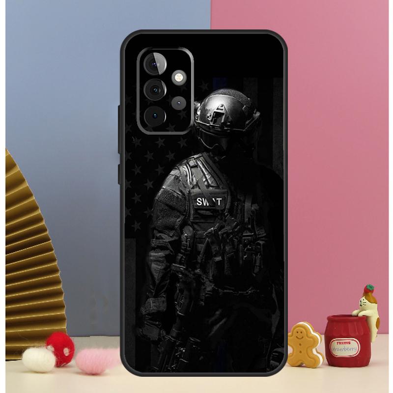 Police Symbol Case For Samsung Galaxy A56 A16 A26 A36 A13 A33 A53 A17 A54 A34 A14 A15 A35 A55 A52 A12 A32