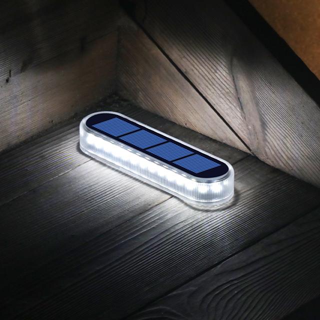 Hot Sale Solar Fence Lights Outdoor IP68 Pathway Yard Driveway Garden Step Lamp Solar Post Lights ABS LED Solar Deck Lights