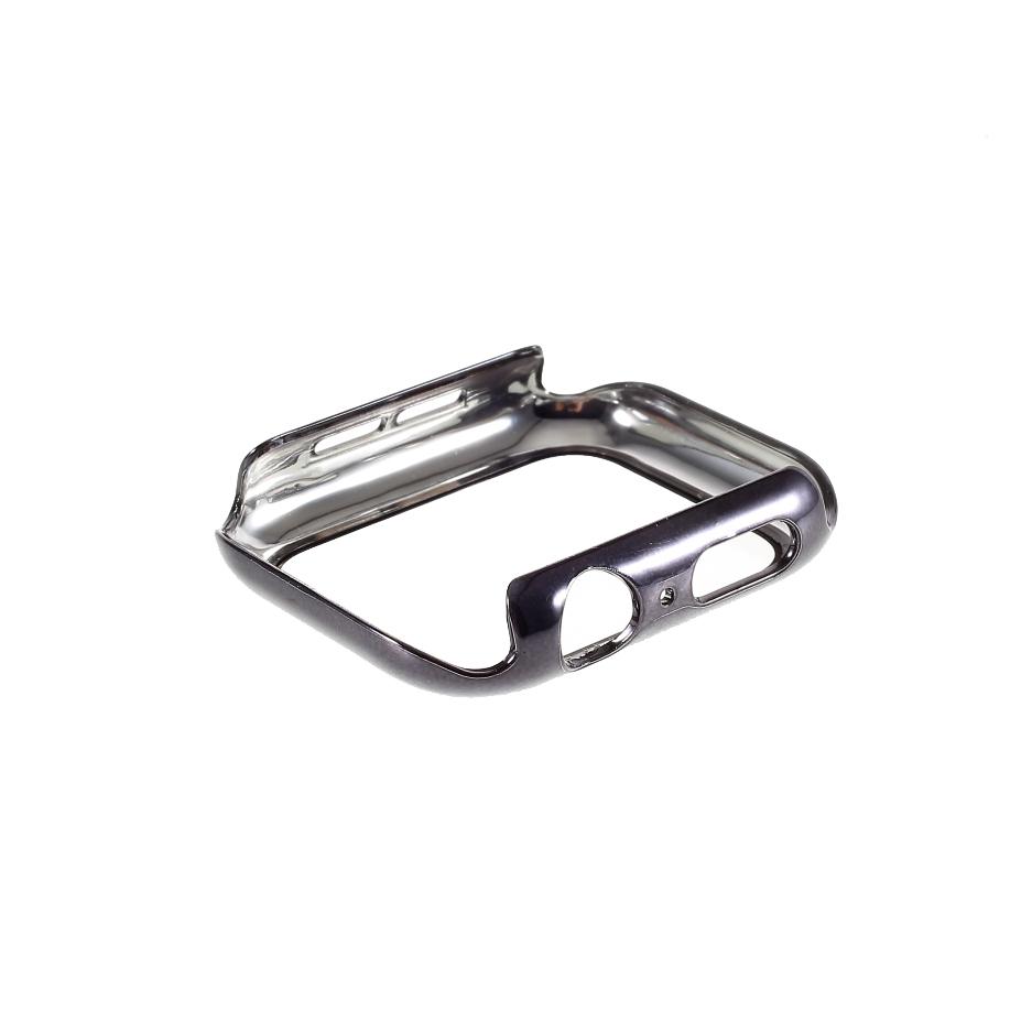 Electroplated PC Frame+Tempered Glass Screen Protector Case for Apple Watch Series SE/SE (2022)/6/5/4 44MM
