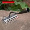Steel Weeding Hoe and Rake: Versatile Tool for Digging, Soil Loosening, and Planting Vegetables or Flowers.