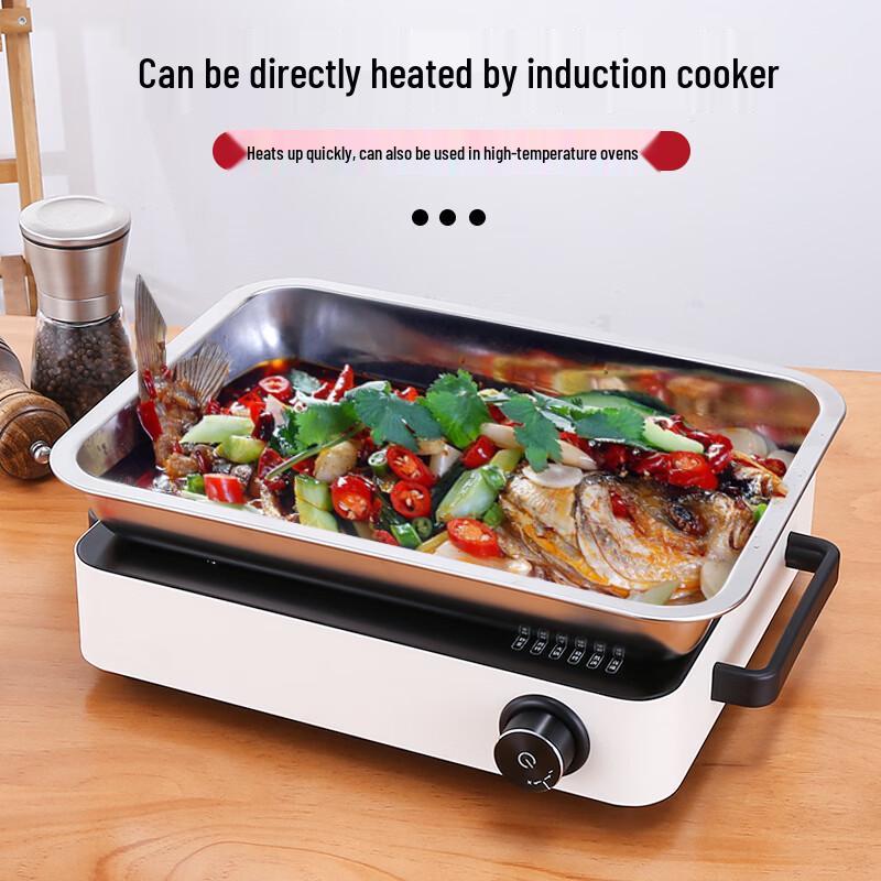 Commercial 201 Stainless Steel Steaming & Roasting Tray