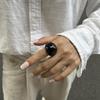 European-American Resin Geometric Ring: Elegant, Versatile Statement Piece for Fashionable Temperament.