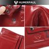 Humerpaul 100% Genuine Leather Men Wallet Coin Purse Small Card Holder PORTFOLIO Portomonee Male Walet Pocket Coffee Money
