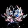 [GOLD STONE] Lotus Flower Ornament, Rainbow Colored Crystal Glass Suncatcher, Good Luck, Itenrya, Feng Shui Item, Purification