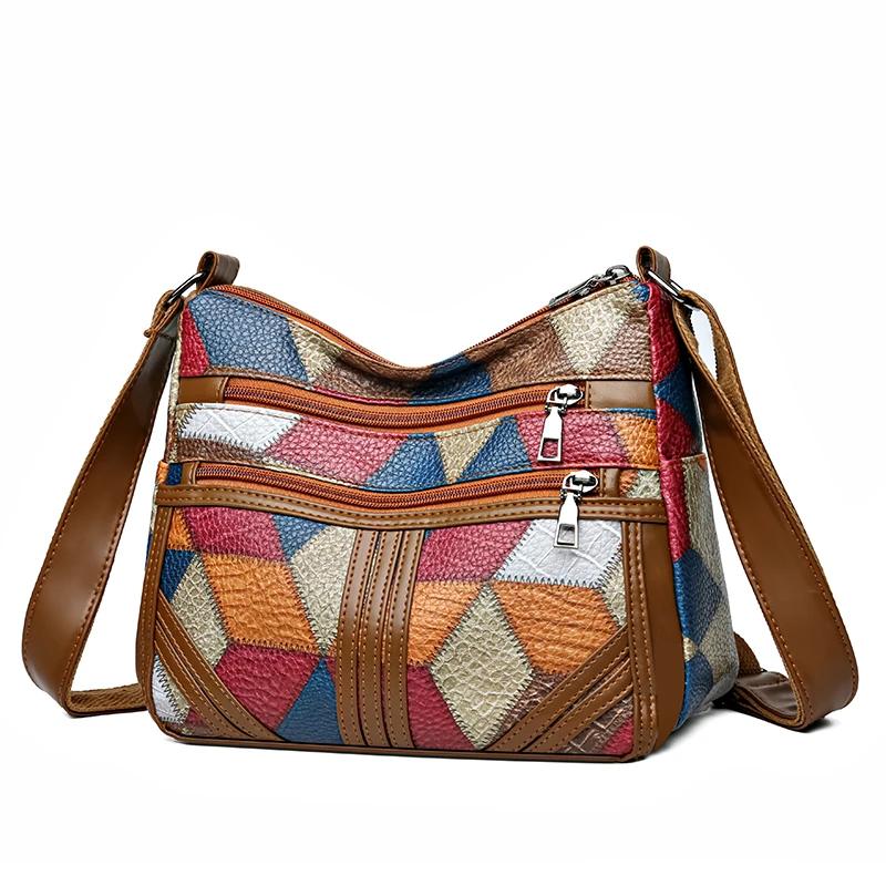 Ladies Luxury Bags Csw003 Women's Vintage Colorful Crossbody Bags Large Capacity Luxury Handbag National Style Shoulder Bag Casual Travel Hobos Bag