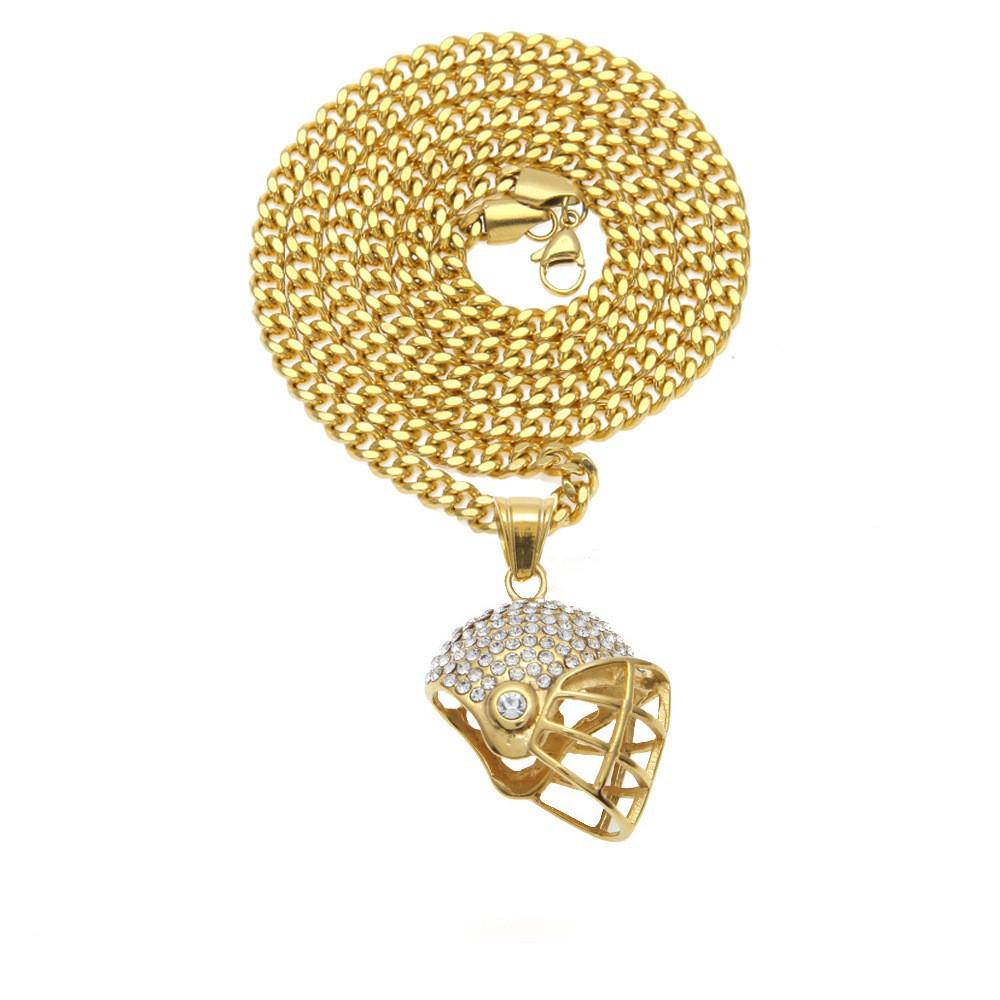 Hot Sale Stainless Steel Hip Hop Necklace, Boxing Gloves, Helmet, Jerseys, Axe Hammer Pendant