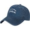 Kickboxing Therapy Washed Denim Baseball Cap Breathable Dad Hat for Unisex Women