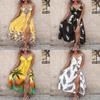 Polyester Floral Slip Dress With Vneck Sleeveless Design For Summer Casual Wear