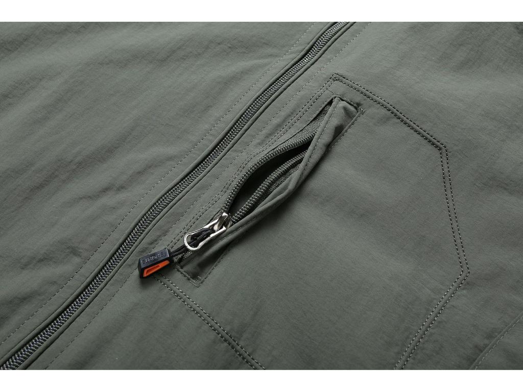 Męska kurtka wiatrówka o średniej długości - Wiosna/Jesień, Lekka, Casualowa outdoorowa, Wielokieszeniowa, Duże rozmiary