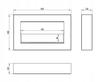 Hanging Bioethanol Fireplace With Glass 65X40X12 Cm Box Flame Regulation Matte Black