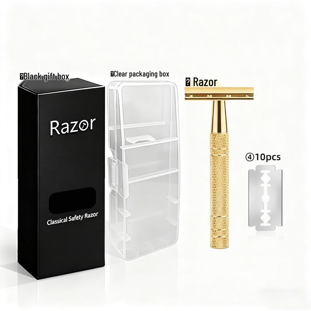 Top-Selling Retro Platinum Double-Sided Blade Shaver