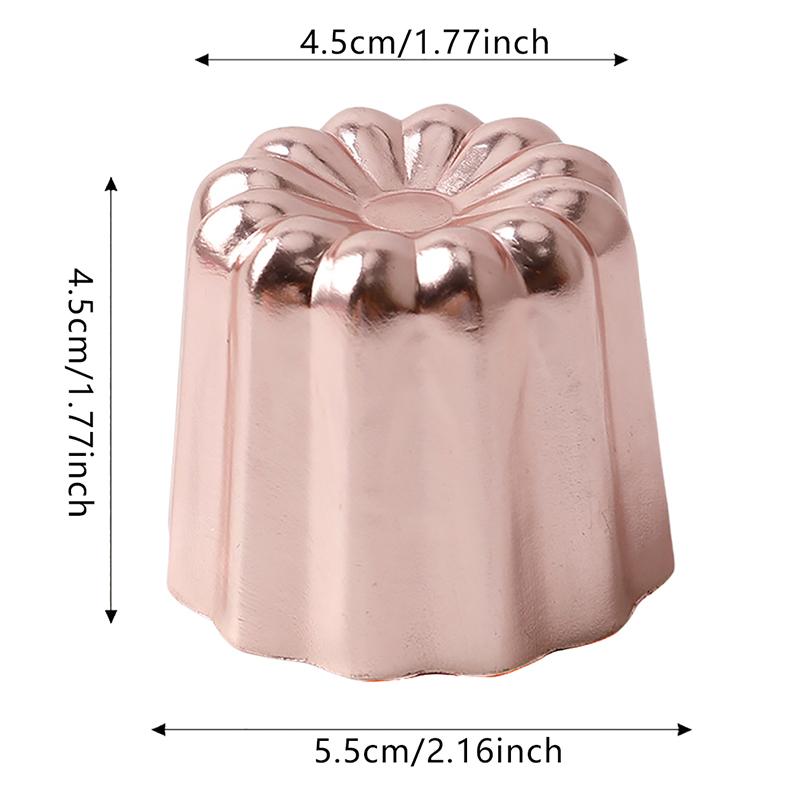 1/2/4 Stück Französische Reve Kuchenform Antihaft-Aluminium Canele Mousse Muffin Puddingform Für Zuhause DIY Canele Backen Kreatives Backgeschirr