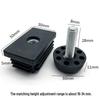 M8 Adjustable Table Leg Foot Pad with Height Adjustment Screw