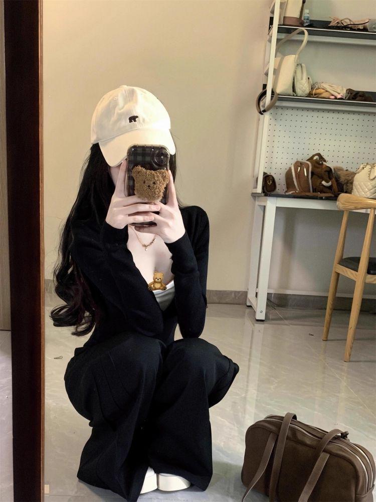 Women's Korean Style Slimming Two-Piece Casual Sports Suit – Versatile, Stylish, and Fashionable for Spring and Autumn