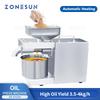 ZONESUN ZS-ZY22A Otomatik Yağ Pres Makinesi Fıstık Zeytin Susam Mısır Badem Çekirdeği Çıkarıcı Aletleri Mutfak Ev Aracı