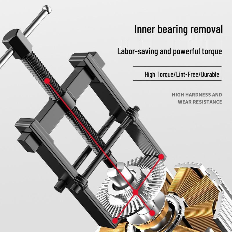 Two-Jaw Multi-Functional Universal Wheel and Bearing Puller Tool