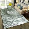 3D Dollar Euro Money Rich Pattern Carpet Rug for Home Living Room Bedroom Sofa Doormat Decor,Child Area Rug Non-slip Floor Mat