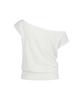 Aejeuyua Kitsch Dolman Off-Shoulder Tee White
